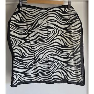 Elephant Bandana Black White Animal Print Cotton Unisex Wrap Scarf Neck Tie